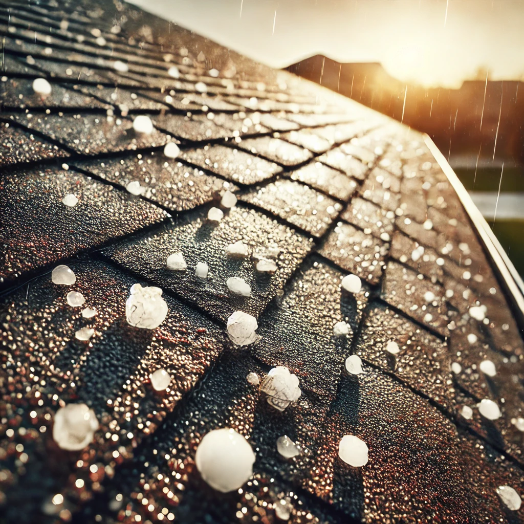Hail Damage on Shingle Roof
